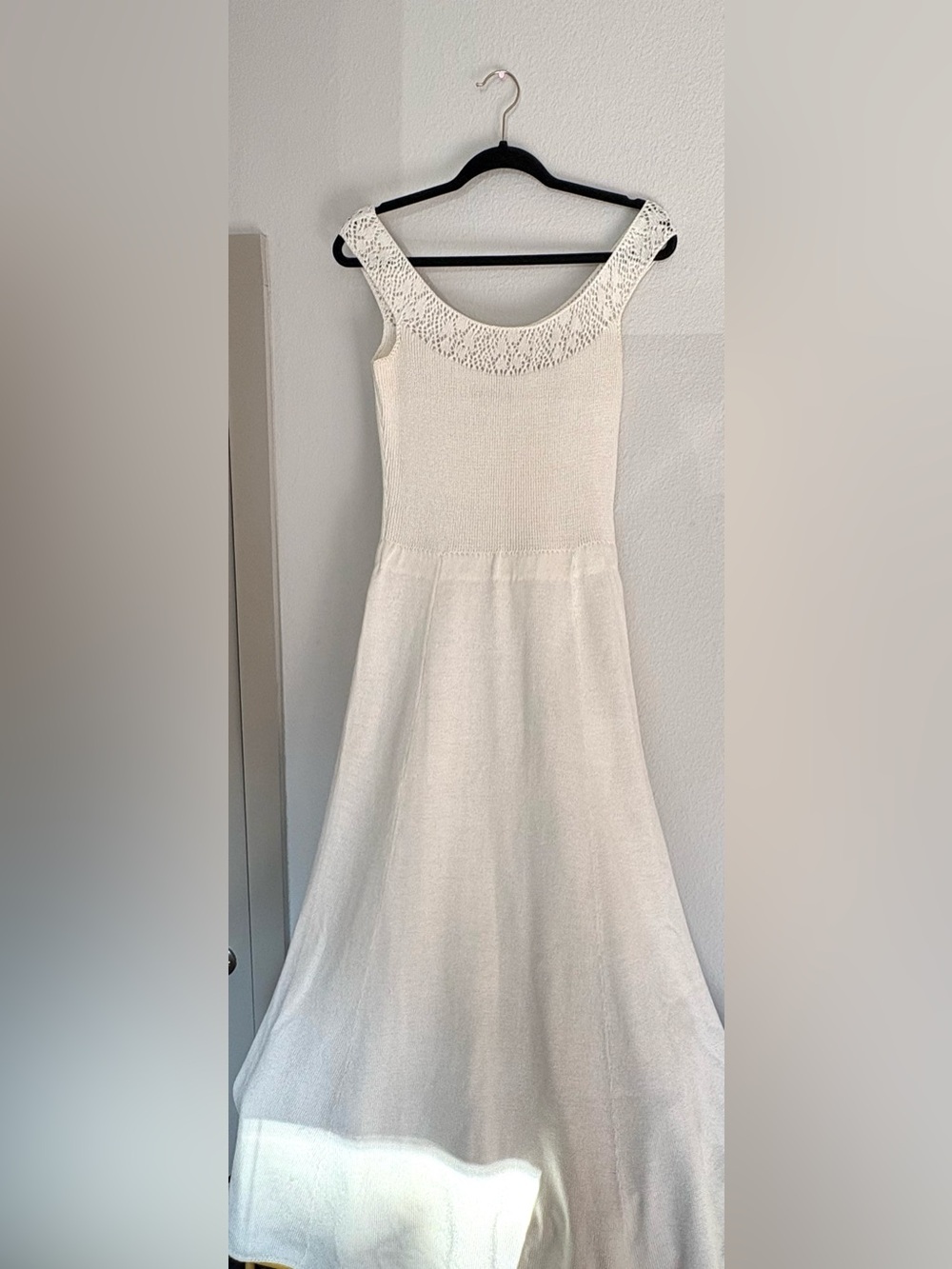 Rare/Highly Collectible St. John Knits for Lillie Robin Cream Vintage Maxi Dress